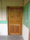 tropical hardwood door